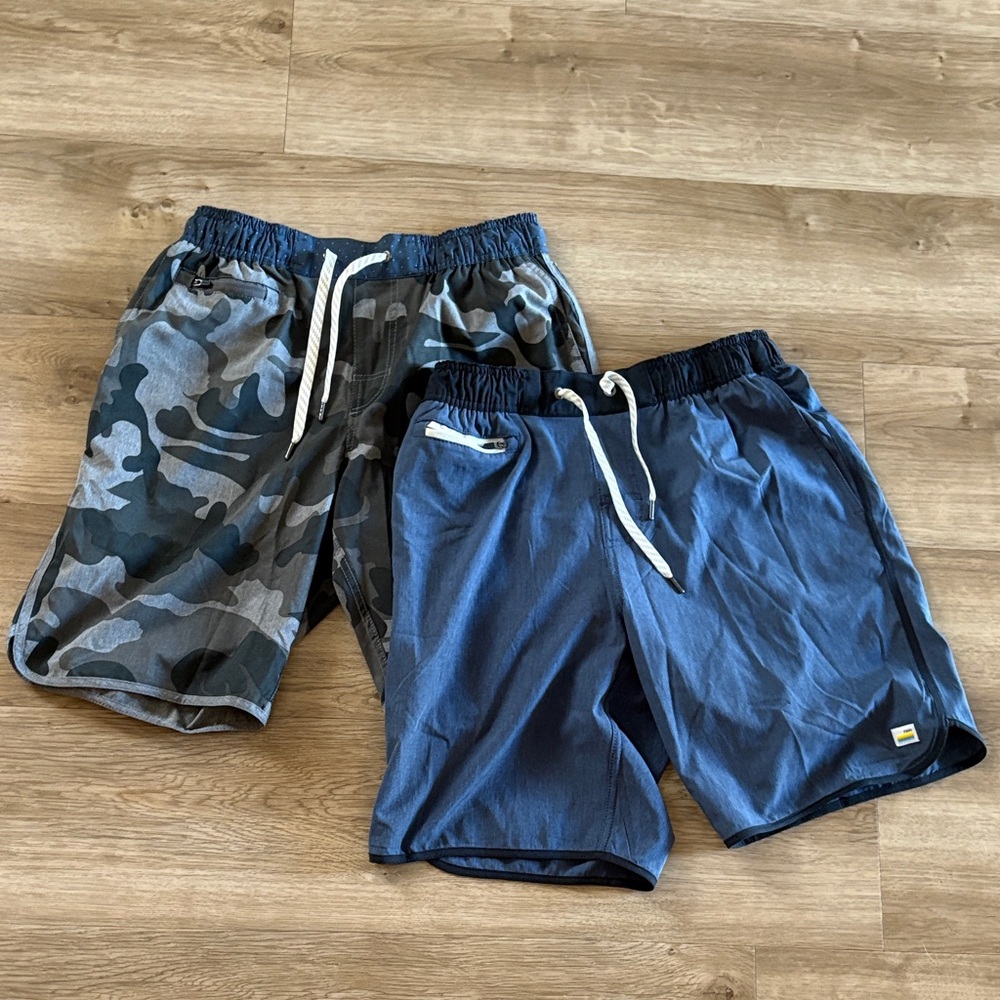 EUC lot (2) Vuori board shorts- Size S